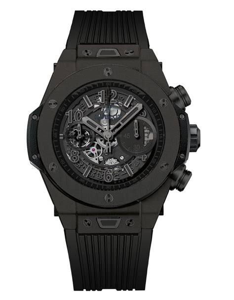 big bang unico all black hublot|hublot watch big bang price.